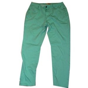Turquoise Straight Leg Pants